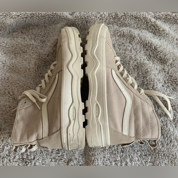 VANS Beige Sentry Sk8-Hi WC High Top Unisex Lugged Soles Sneakers  6.5M 8W - Picture 6 of 9